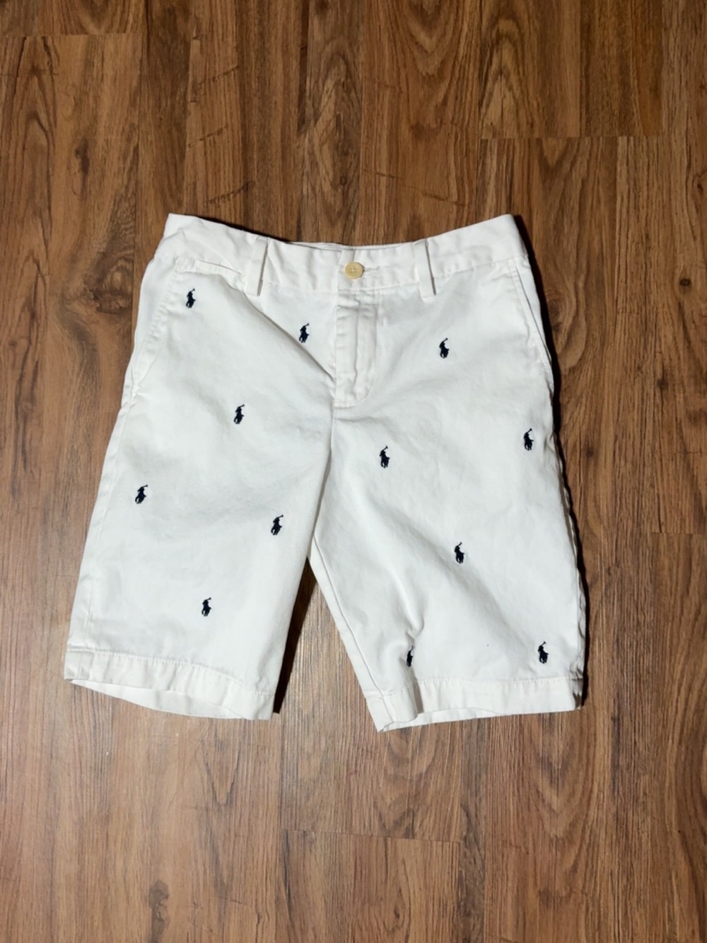 Polo Ralph Lauren Kids All-Over Embroidered Pony Shorts 10